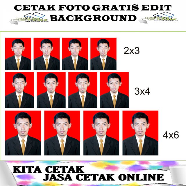 Cetak Foto 2x3 3x4 4x6
