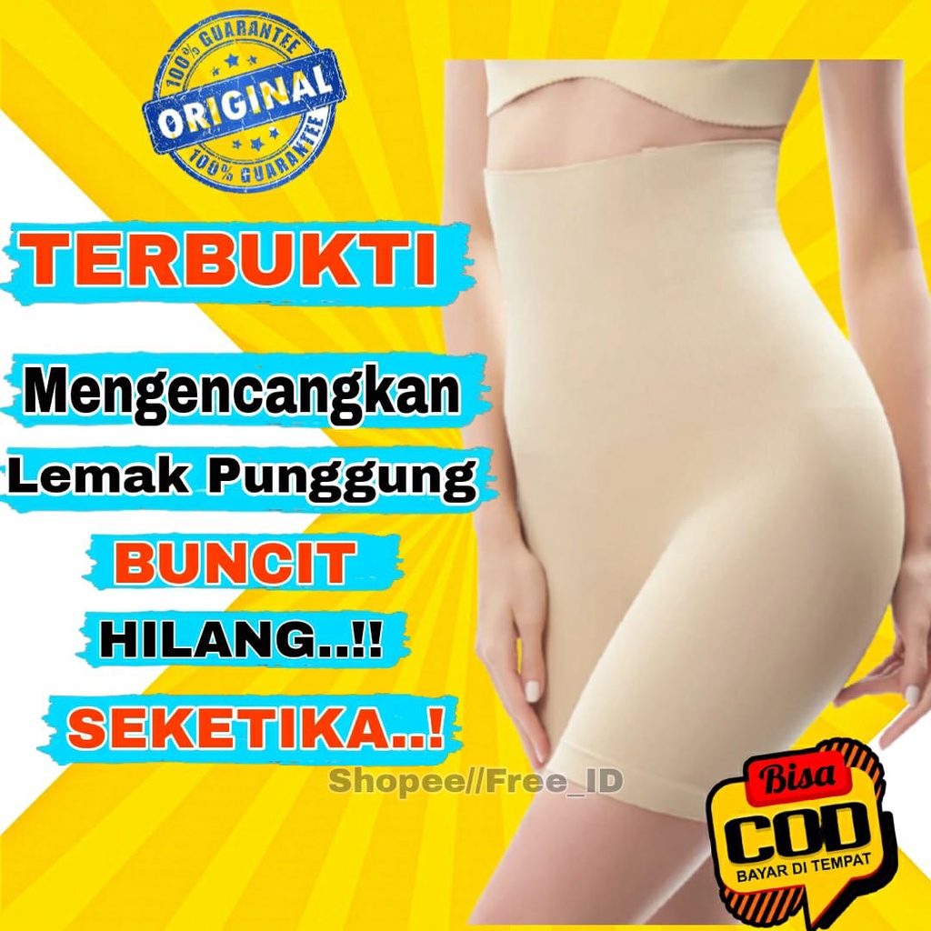 Korset Perut Celana Pelangsing Perut Buncit Wanita Paha Fitshaper Short Body Murah Kekinian