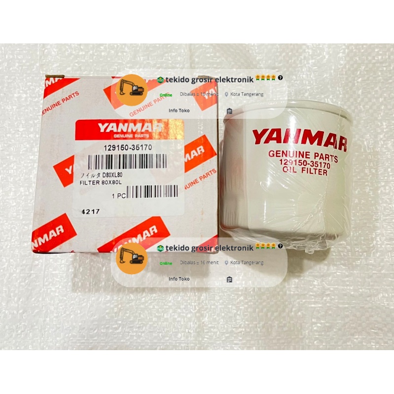 Filter Oli Yanmar 4TNV88 129150-35170