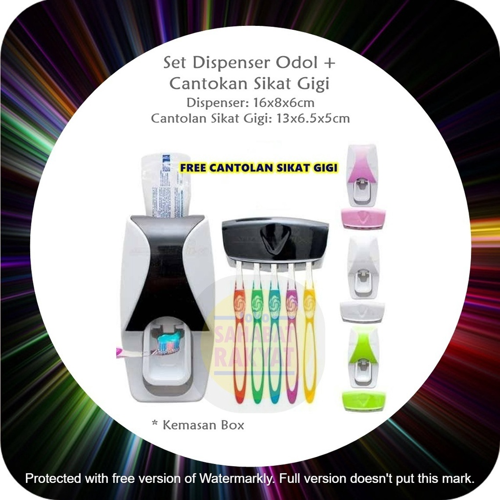 RML920D Set Dispenser Odol + Cantokan Sikat Gigi