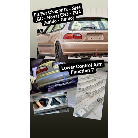 LCA Lower Control Arm F7 - Fucntion 7 Civic Estilo, Genio, Civic Nova, Grand Civic.