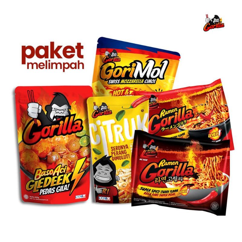 

Gorilla Instan - Paket Gorilla Melimpah 790 gr Pedas