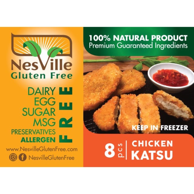 

CHICKEN KATSU NESVILLE GLUTEN FREE DIET FOOD SEHAT HALAL NON MSG SUGAR EGG DIARYFREE/ AUTIS FOOD