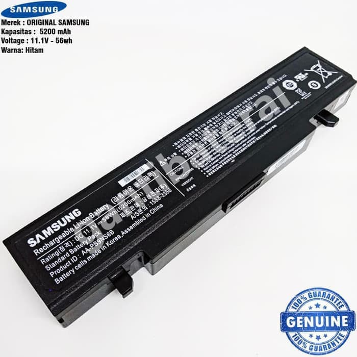 Original Baterai Samsung NP300 NP355V4X NP355E4X NP355U4X AA-PB9NC6B