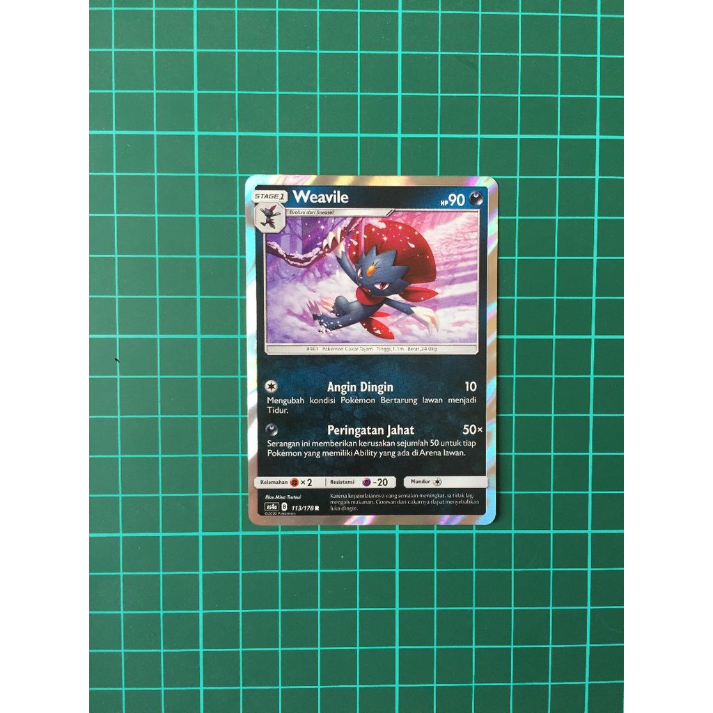 Weavile Foil Kartu Pokemon TCG Indonesia