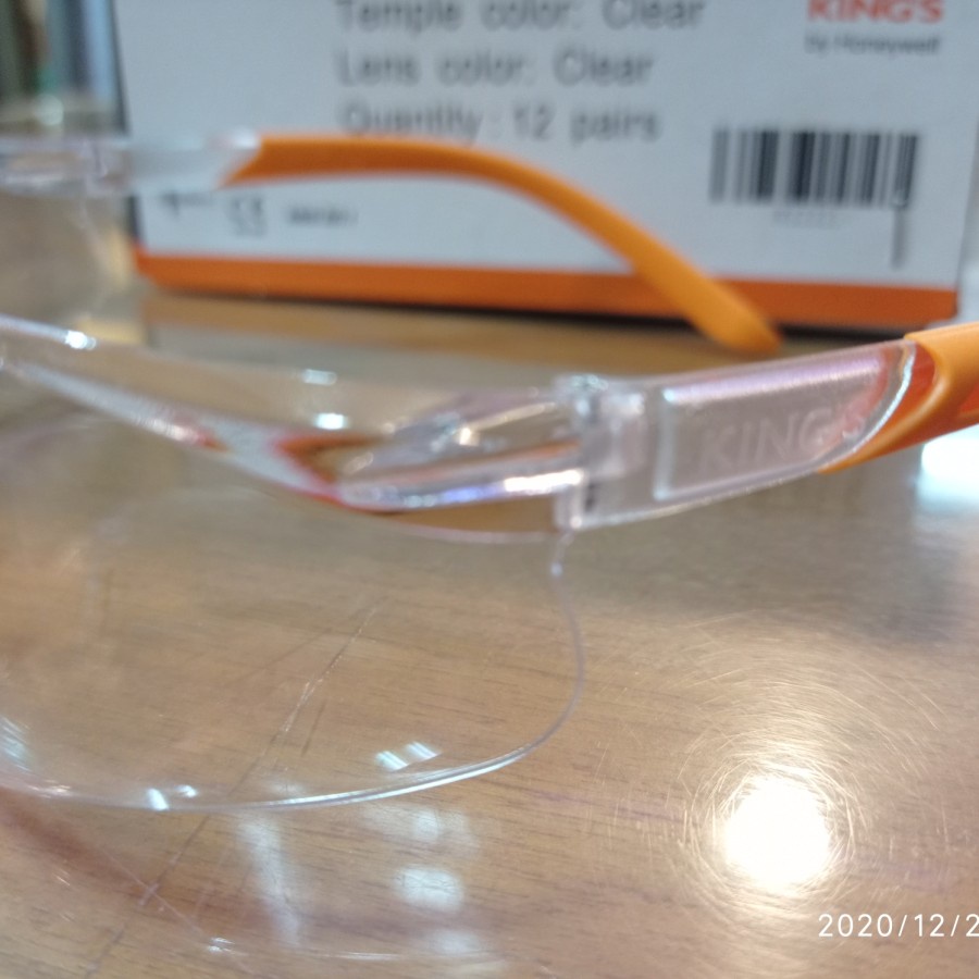 Kacamata Safety King's Ky 2221 Clear Original - Safety Glasses King's Ky 2221 Bening By Honeywell