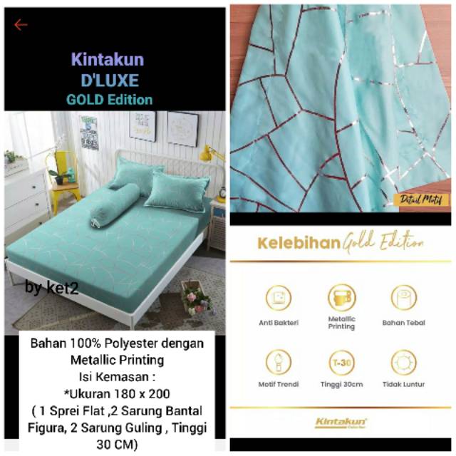 Sprei kintakun 180 x 200 cm Tinggi 30 cm