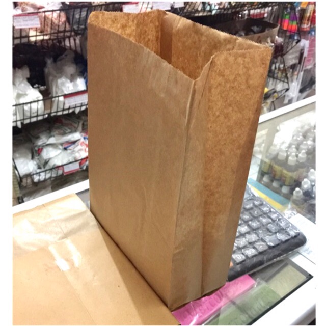 Paper Bag Uk. 32x19.5+10 cm (Isi 10 Pcs) Kantong Kertas Besar untuk Makanan