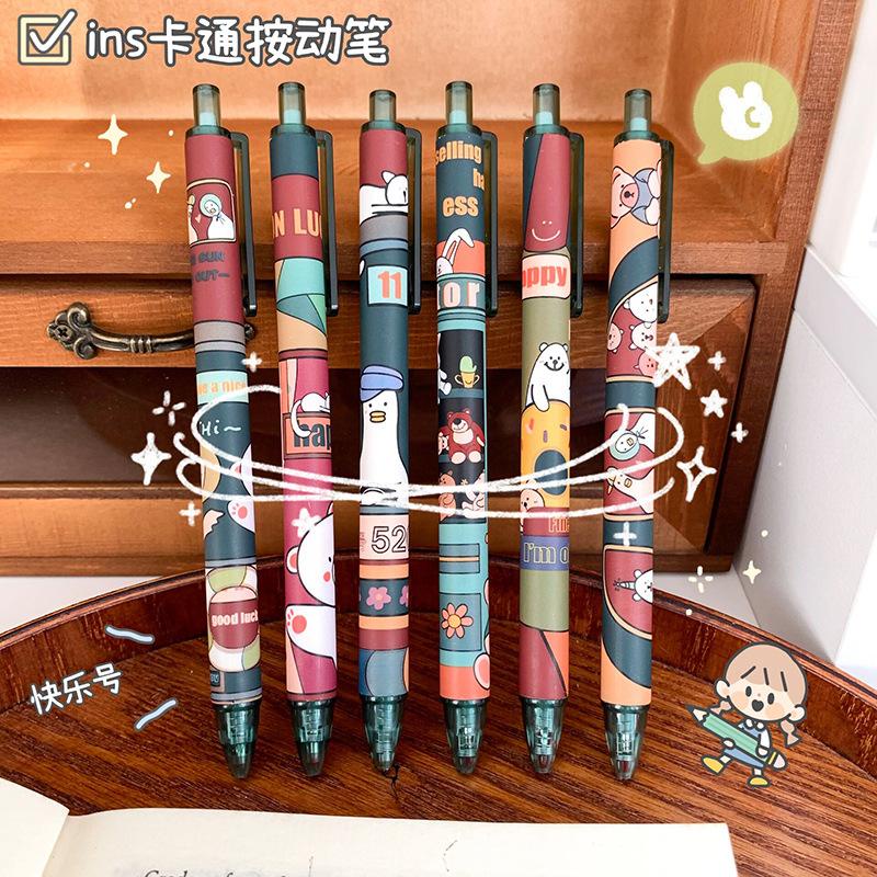 [THE UNIVERSE] Pulpen Gel Mekanik 0.5mm CUTE CARTOON Pena Mekanik Stationery BUJO Aesthetic - ST002