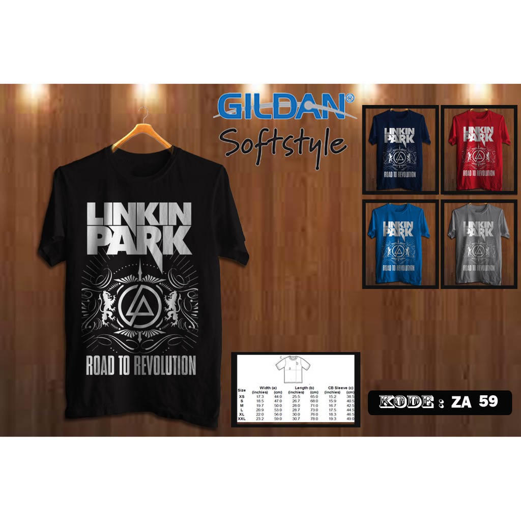 kaos linkin park original gildan za59