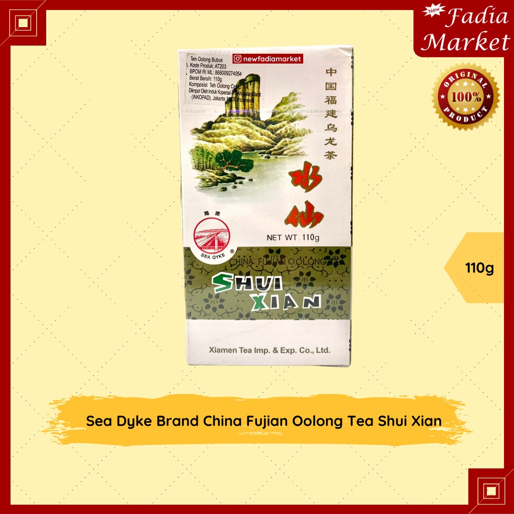 

Sea Dyke Brand China Fujian Oolong Tea Shui Xian (Teh Oolong Celup) 110g