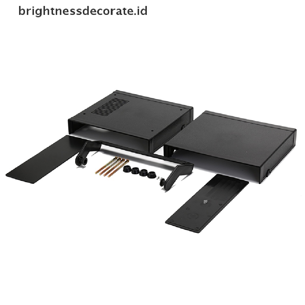 1 Pc Kotak Penutup Proyek Elektronik Bahan Plastik Tahan Air Warna Hitam Ukuran 200x175 X 70mm