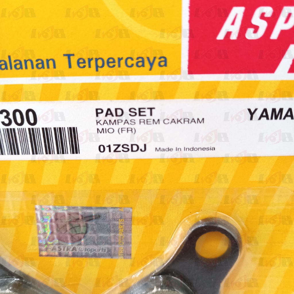 ASPIRA Disc Pad Mio Lama Pertama Kampas Rem Cakram Depan Yamaha 5TL