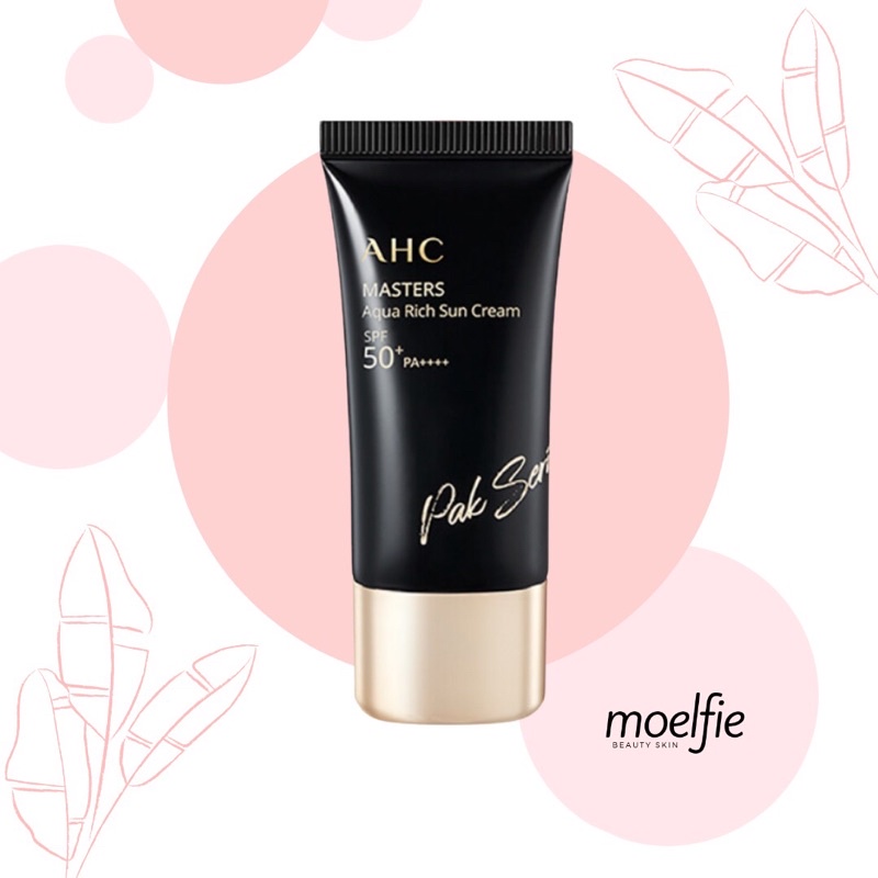 [⚠️CLEARANCE⚠️] AHC MASTERS AQUA RICH SUN CREAM (COLLAB WITH PAK SERI) SPF50+ PA++++ / AHC SUNSCREEN