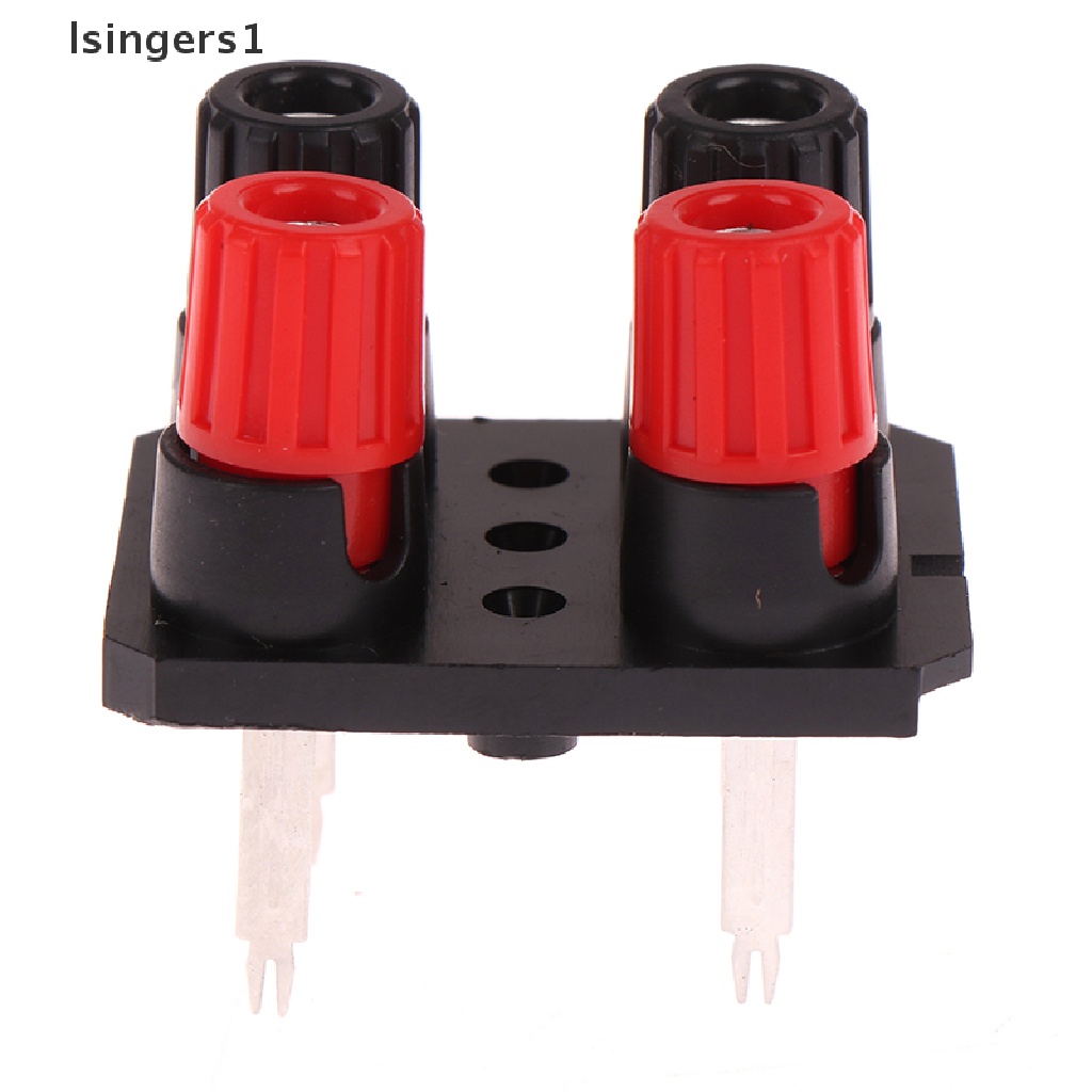 (lsingers1) 2pcs Jack Banana Eksternal 4-pin Untuk Speaker Amplifier WP4-10