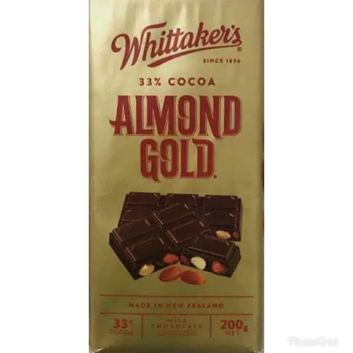

Whittaker's Almond Gold Chocolate Bar Coklat Import