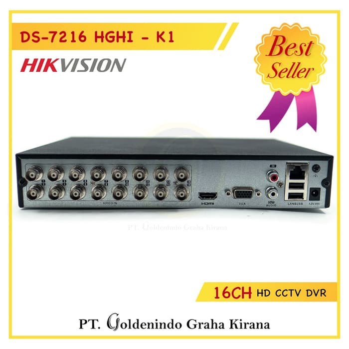 DVR Hikvision 2MP 16 Channel DS-7216HGHI-M1