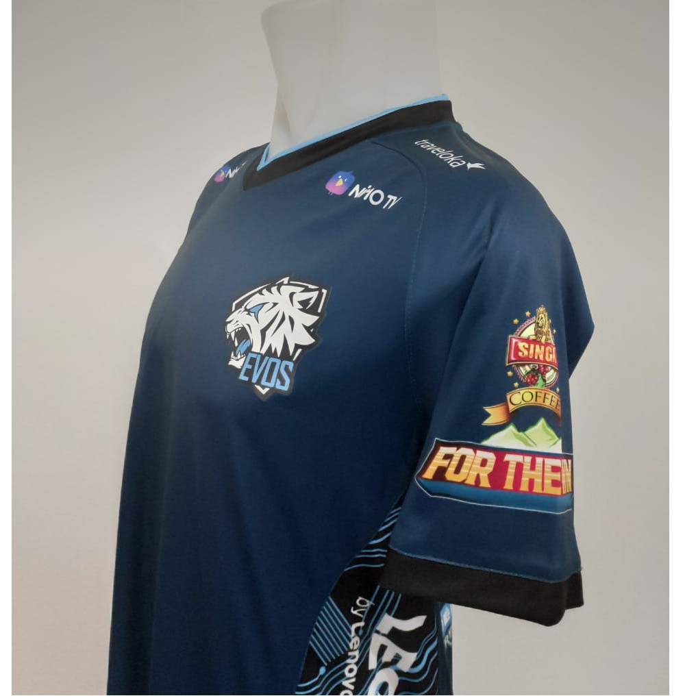  Baju  Kaos  Jersey EVOS  2021 ML AOV PUBGM DOTA2 CSGO PB FF 