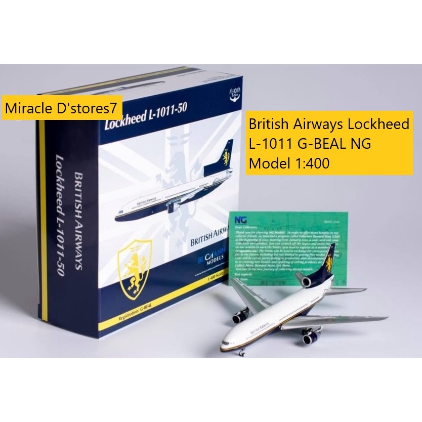 British Airways Lockheed L-1011 G-BEAL NG Model 1:400