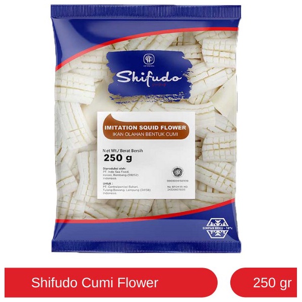 

SHIFUDO KEMBANG CUMI 250 GR / IMITATION SQUID FLOWER