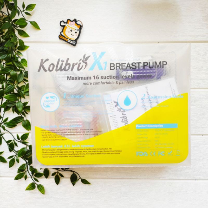 Gabag Kolibri X1 Breast Pump Pompa ASI Elektrik Single Pump