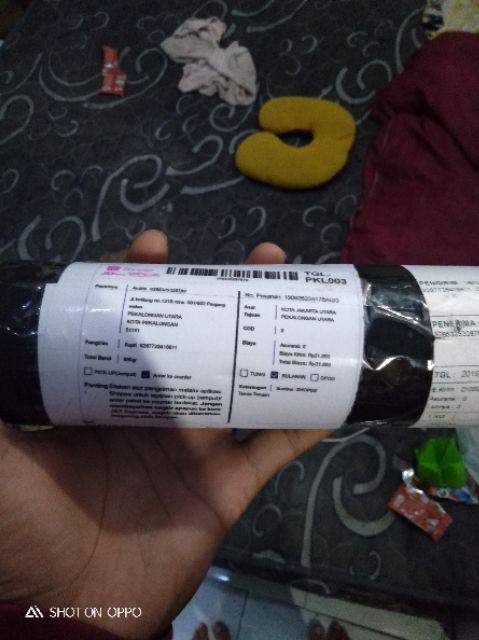 Wallpaper Sticker Dibding Motif Polos Putih Mawar 10m X 45cm