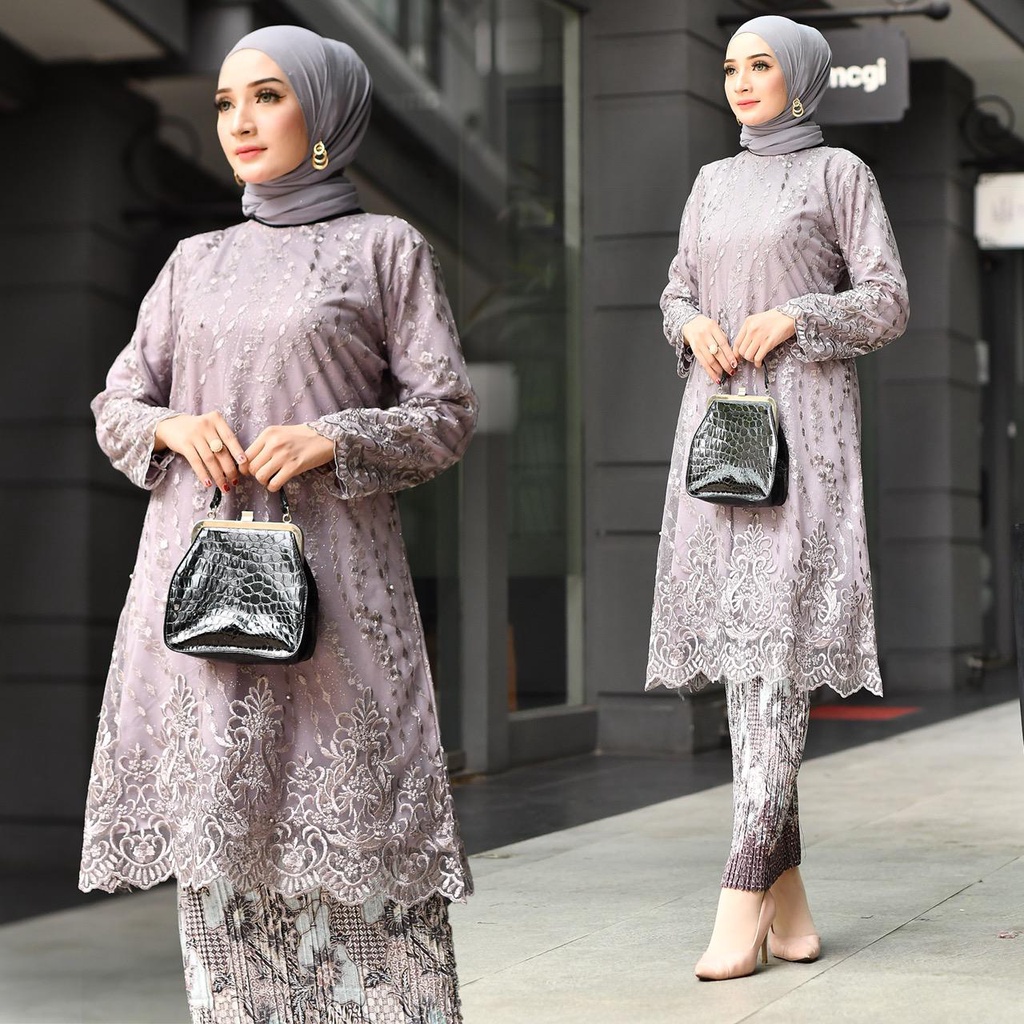 Kebaya Tunik Brukat Modern / Kebaya Kurung Bokat / Kebaya Modern / Kebaya Wisuda / Kebaya Pesta / Setelan Kebaya Modern