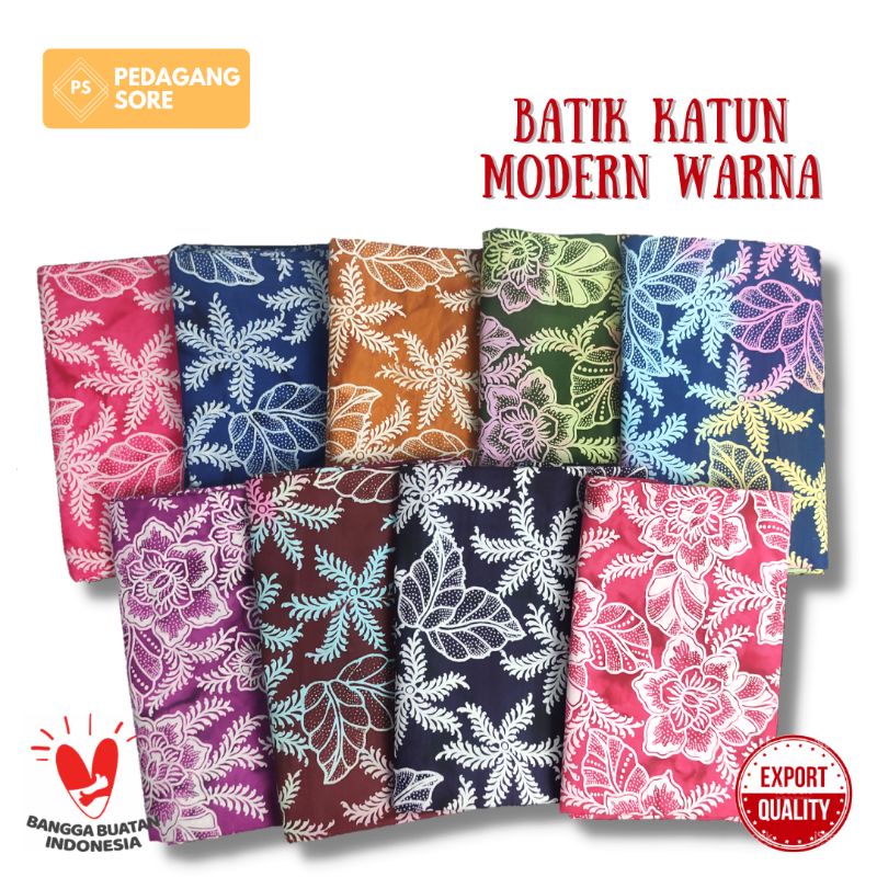 Kain Bahan Batik Cap Katun Primissima Primisima Premium Potongan Motif Modern Pria Wanita