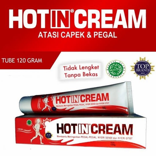 ORIGINAL HOTIN CREAM TUBE 120 GRAM / HOT IN CREAM 120 G / CREAM PEGAL