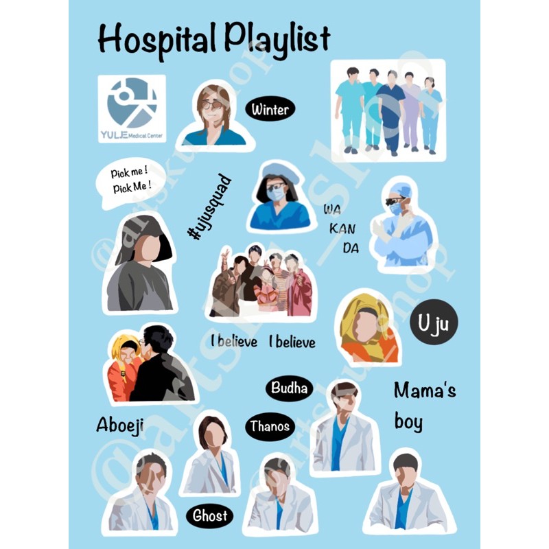 

Sticker Hospital Playlist KDrama A6