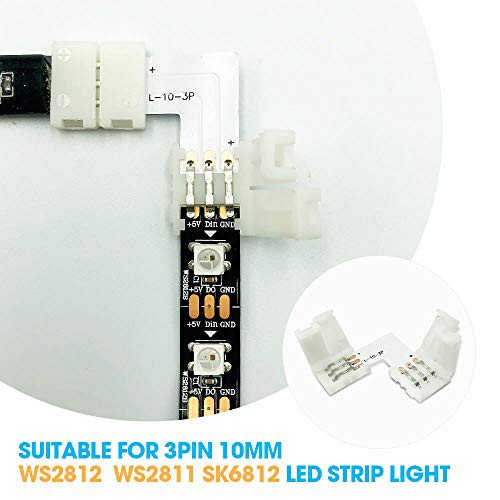 Konektor siku Model L 3 pin - LED STRIP ARGB WS2812B