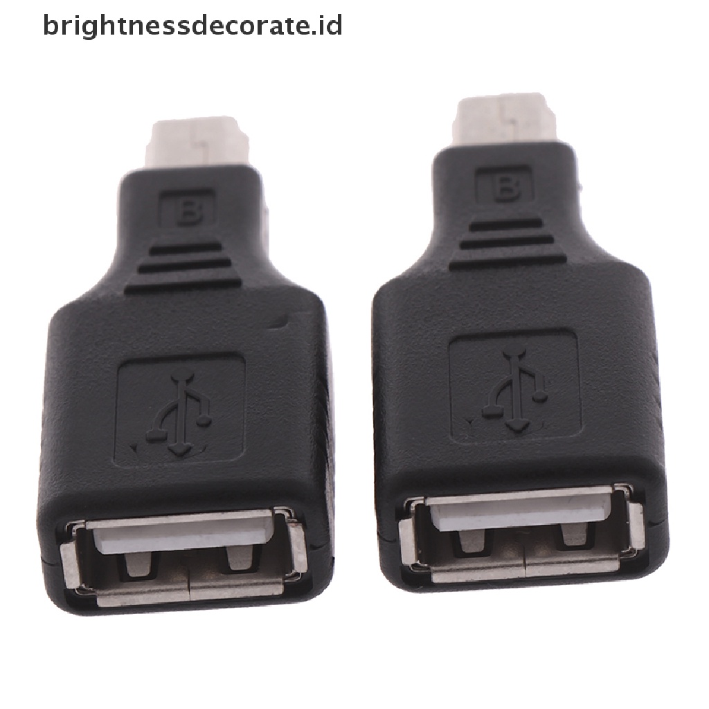 Adapter Konverter Konektor otg usb 2.0 female Ke mini usb male plug