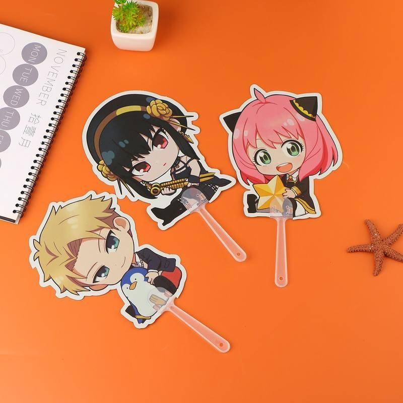 SXF009 – Kipas tangan Mini Fan Spy x Family Anya Anime Cosplay Jepang