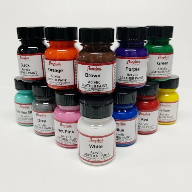 

PERALATAN MELUKIS ANGELUS ACRYLIC LEATHER PAINT 1OZ/30ML ALAT LUKIS