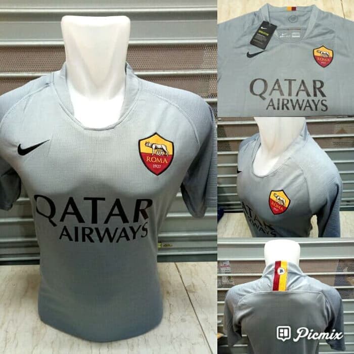 JERSEY BOLA AS ROMA AWAY 2018/2019 GRADE ORI