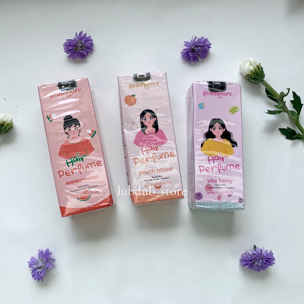 GEAMOORE HAIR PARFUM MIST 30ml | GEAMOORE PARFUM RAMBUT 30ml