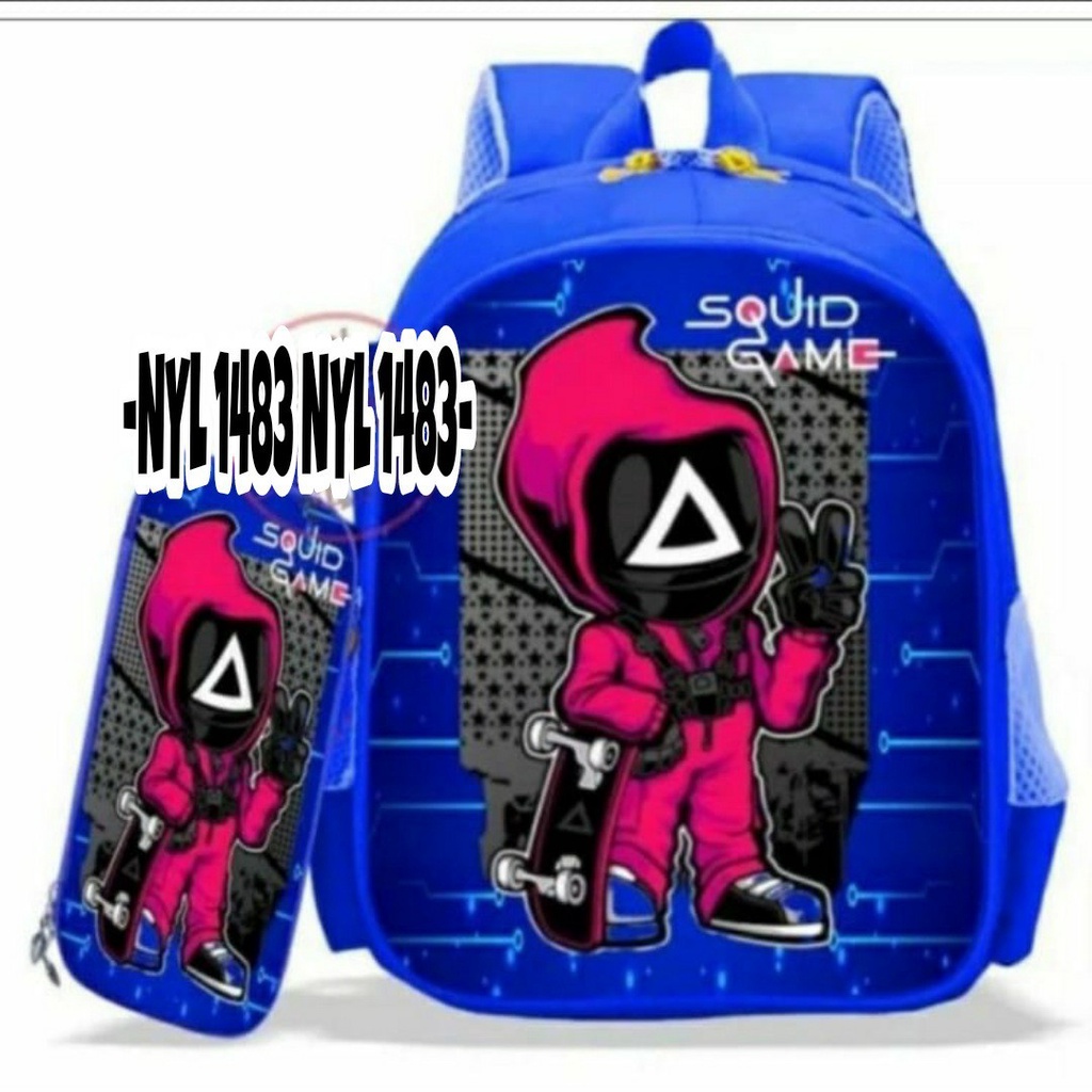 &quot;aurabagss&quot; - Beli 1 Dapat 2 Tas Anak Set 2 In 1 Ransel Anak Laki - Laki Sekolah TK / SD Ransel Anak Printing Super Hero - Tas Anak Usap Super Hero -aurabagss