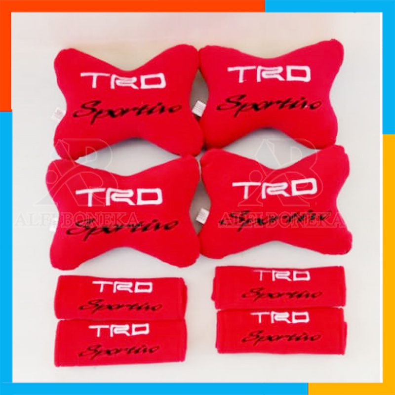 [ COD ] Bantal Set TRD 8 in 1 - Bantal Mobil Set - Bantal Set Mobil - Bantal Set Mobil Trd Sportivo Murah - Bantal Mobil 8in1 - Set bantal Mobil TRD Sportivo