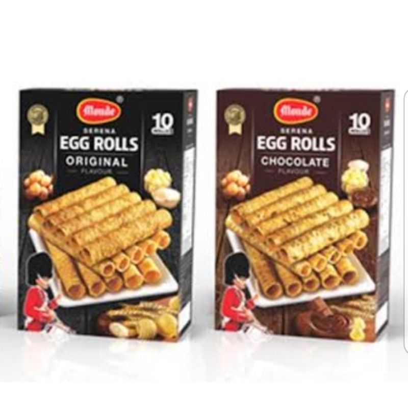 

MONDE Cookies Serena Egg Roll 70gr Original/Chocolate/Monde coklat