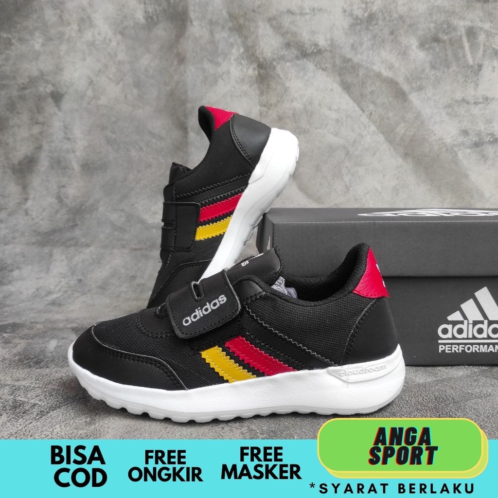 SEPATU ANAK PEREMPUAN ADIDAS HITAM MAROON SEPATU SEKOLAH SD LAKI LAKI CASUAL KEREN SEPATU KETS KIDS MADE IN VIETNAM SIZE 31-35