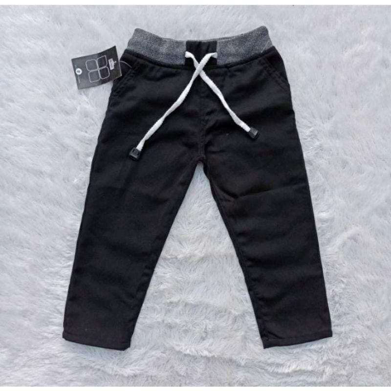 CELANA CHINO ANAK Tanggung/Celana Panjang Anak Laki Rip Pinggang Karet USIA 12-19 Tahun