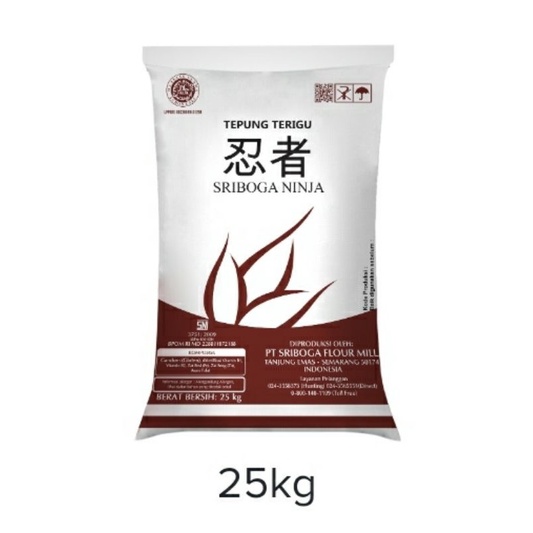 

Tepung Terigu Sriboga Ninja (25 Kg)X10 Sak