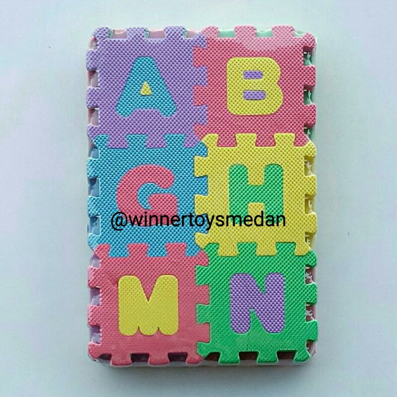 Jual Evamat Series Mini Eva Puzzle Mats Evamat Abjad Angka Shopee Indonesia