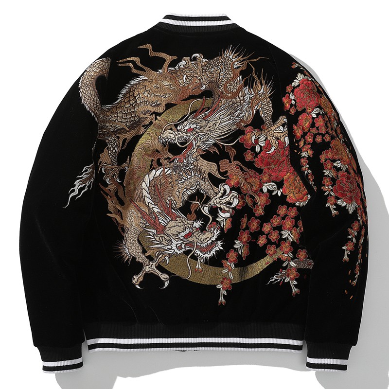 JAKET SUKAJAN DRAGON TWIN MOONLIGHT VELVET