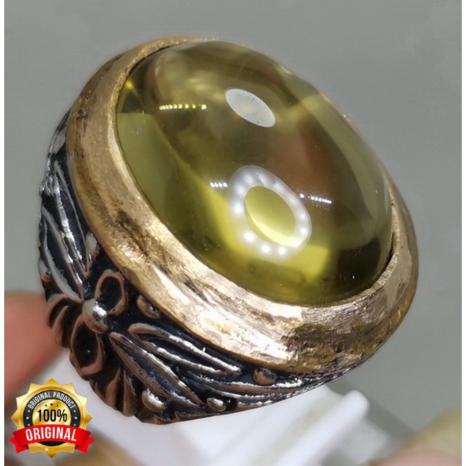 CINCIN BATU PERMATA NATURAL KINYANG EMAS ORIGINAL