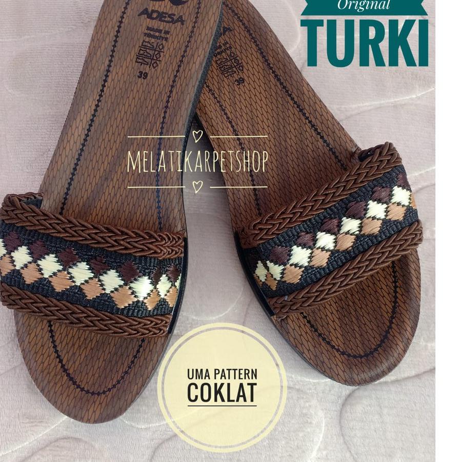 12.12 Serbu SANDAL WANITA ADESA ORIGINAL TURKI/ SANDAL ARAB RINGAN MOTIF NEW #