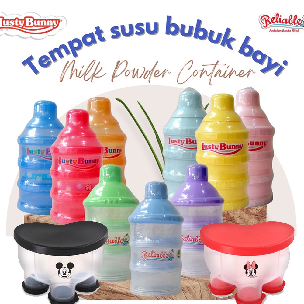 Tempat susu bayi susun Baby Powder Container berbagai merk