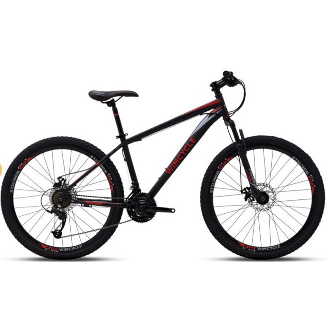 SEPEDA GUNUNG WIM CYCLE FALCON 27.5 INCH BLACK RED