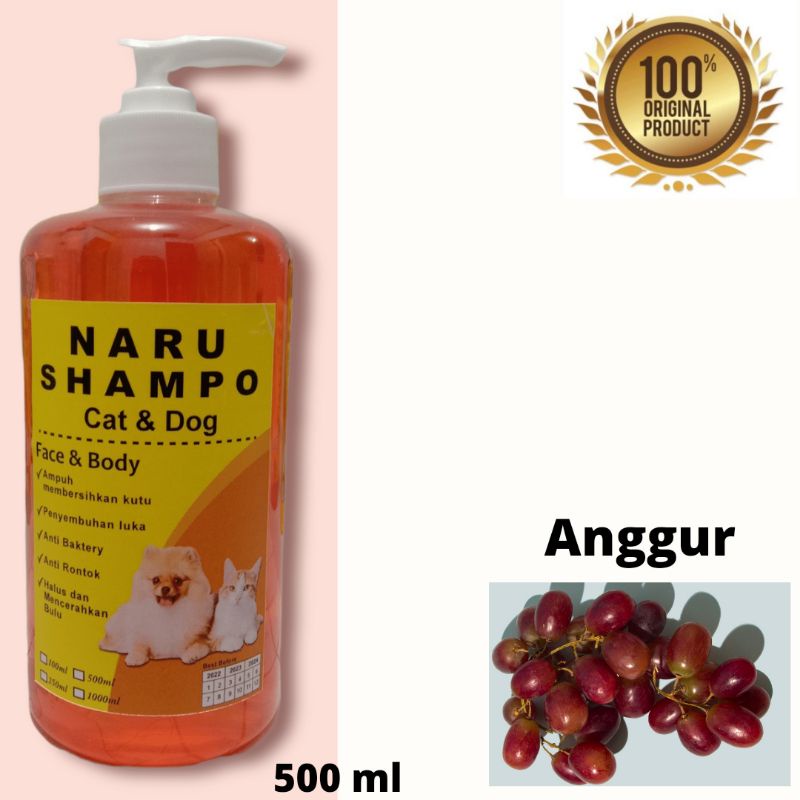 shampoo kucing &amp; anjing anti kutu jamur dan pelembut bulu netto 500 ml