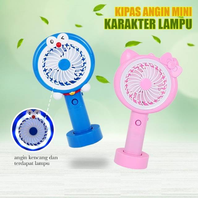 kipas mini karakter led / kipas angin mini portable mini fan no.557A